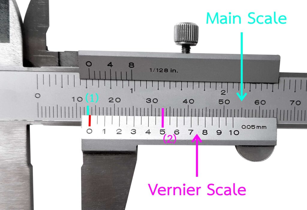 Vernier scale reading example